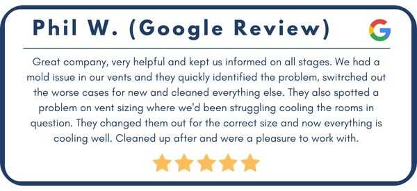 Google Review 3 Donald Duct & Steam